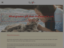Tablet Screenshot of animalovers.org